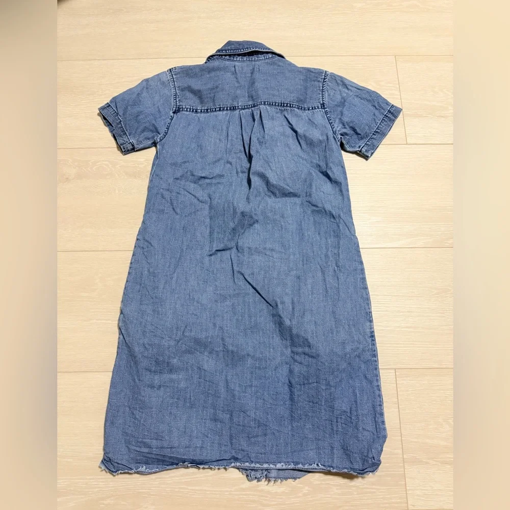 Madewell Button Down Chambray Shirt Dress - Picture 8 of 10